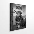 DIHSIEG Inspirational Canvas Wall Art funny bathroom wall art Print Poster by DIHSIEG