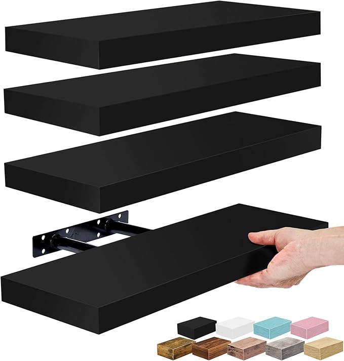 Sorbus Floating Shelves for Wall – 16 Inch Floating Shelf for Kitchen, Living by Sorbus