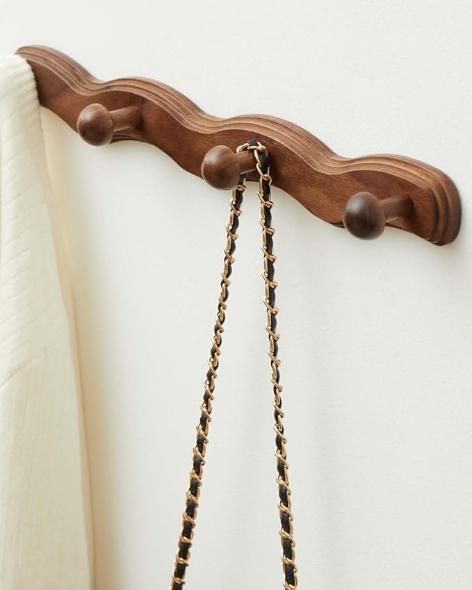 Wood Coat Rack Wall Mount - Image 3