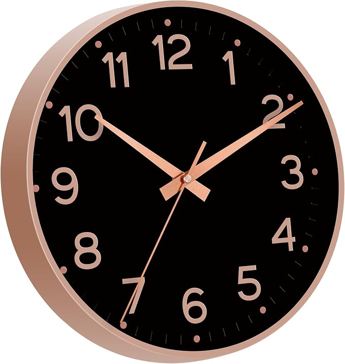 Roymnie Wall Clock, Silent Wall Clocks Battery Operated 8 Inch-Modern Non - Image 8