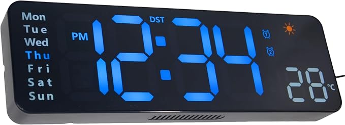OceeK Large Digital Wall Clock, Digital Clock Large Display by OceeK