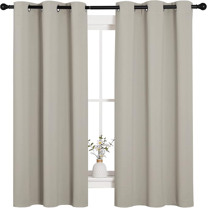 NICETOWN Natural Blackout Curtains - Image 2