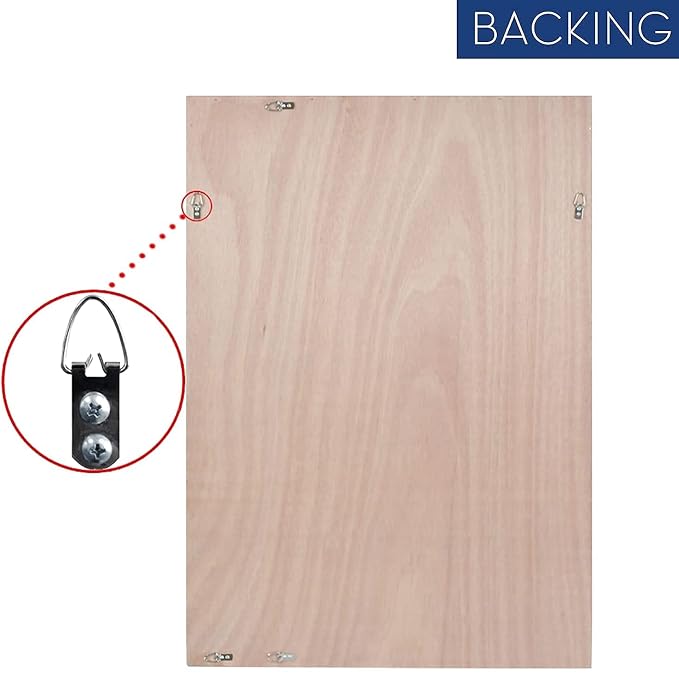 HA Bathroom Mirrors 40x24 Inch for Wall, Rectangle Silver Frame Wall Mounted - Image 5