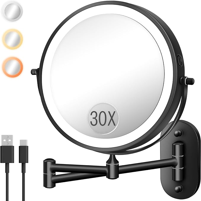 Wall Mounted Makeup Mirror by Unknown