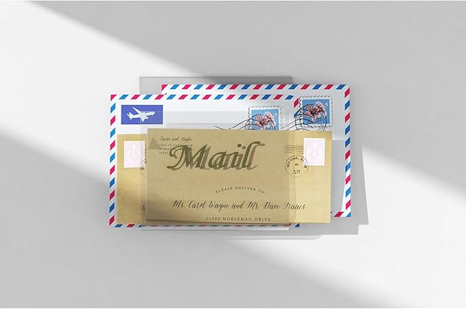 Cociat Acrylic Mail Holder for Wall Clear Hanging 6.6 X 2.2 Inch Mail Organizer - Image 5