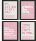 DSHFG Motivational Inspirational Office Wall Art Decor Prints Set of 4 by Unknown