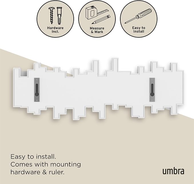 Umbra Sticks Wall-Mounted Coat Rack Rail Hook - Image 6