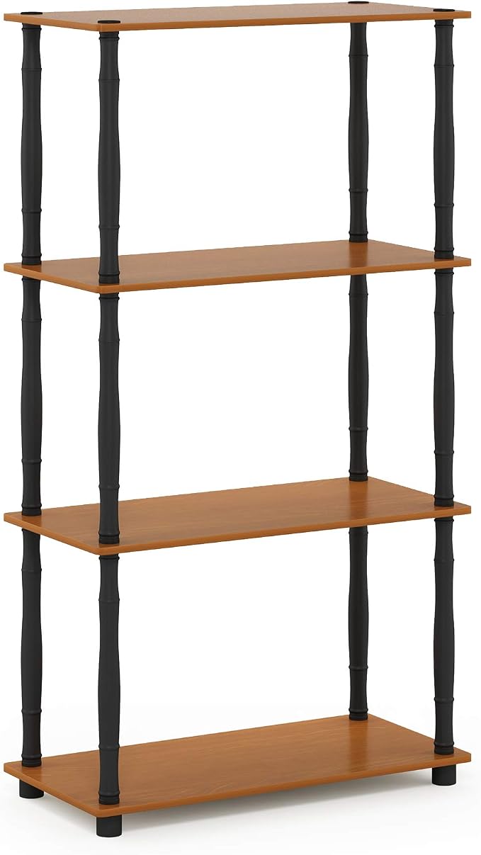 Furinno Turn-N-Tube 4-Tier Multipurpose Shelf Display Rack, Classic Tubes - Image 5