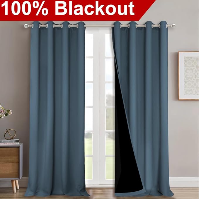NICETOWN 100% Blackout Curtains - Image 2