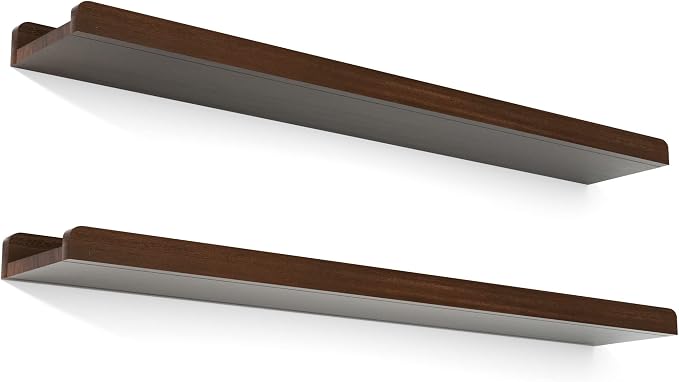 Love-KANKEI 36 Inch Long Floating Shelves Wall Mounted Set of 2, Large Wood by Love-KANKEI