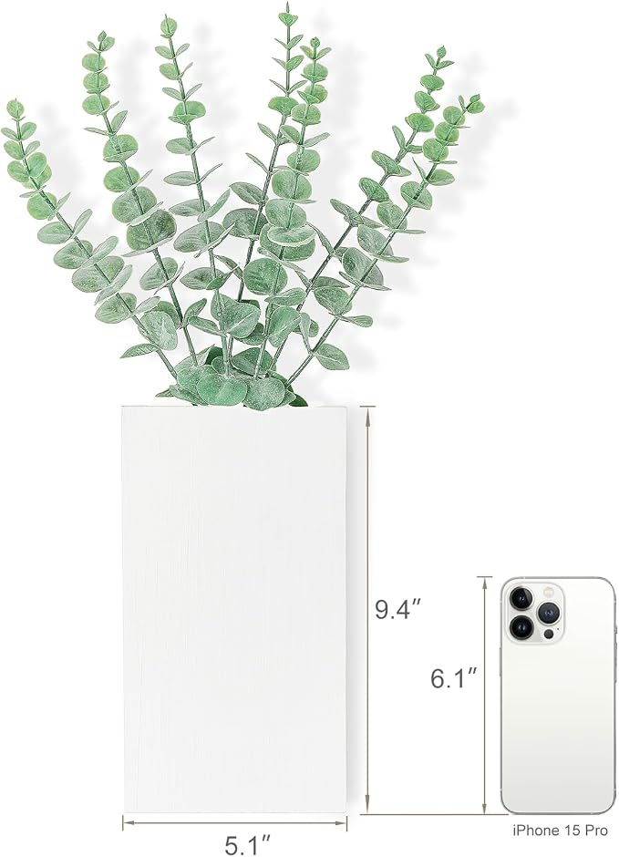 Dahey 2 Pack Wood Wall Planter Vase - Image 4