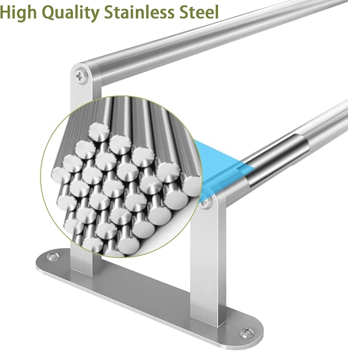 Double Towel Bar 32 Inch, Towel Rack - Image 7