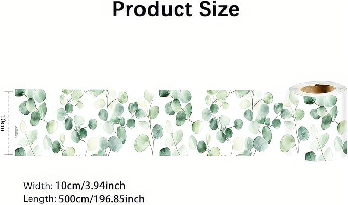 HOMETITUTE Wallpaper Border 4x196 Inch Peel and Stick Wall Border Wallpaper - Image 5