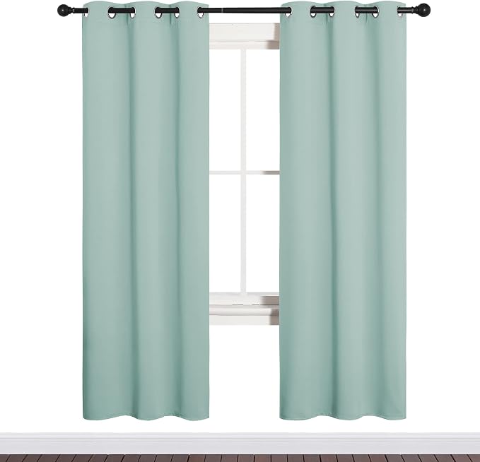 NICETOWN Bedroom Curtain Panels Blackout Draperies, Thermal Insulated Solid - Image 2