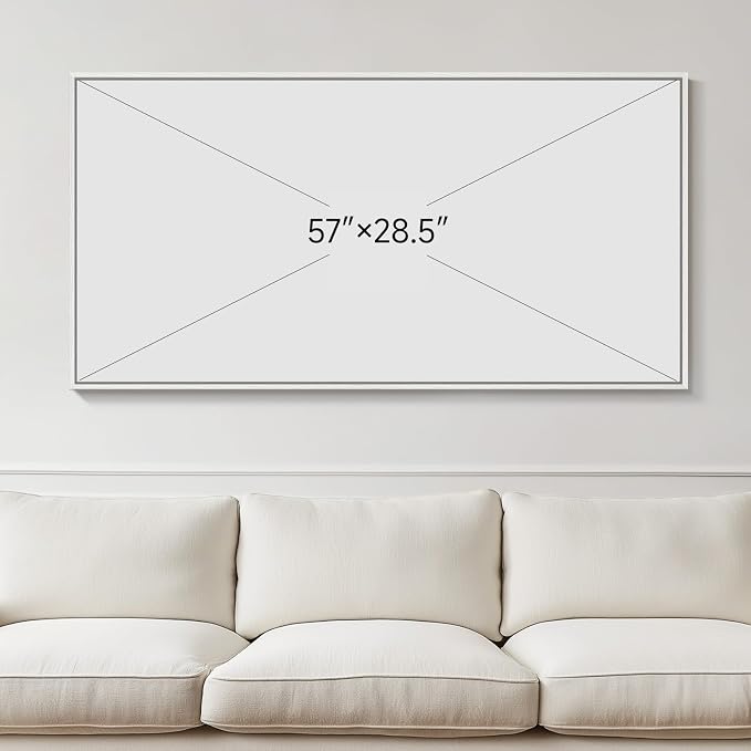 Extra Large Framed Blue Gold Abstract Wall Art - Image 7