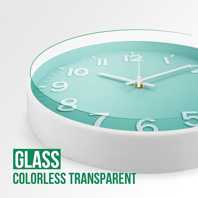 Wall Clock Modern Simple Quartz Decorative Clock Non-Ticking Silent Battery - Image 5