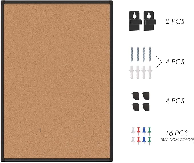 Cork Board Bulletin Board 20 x 30, Office Board - Image 9