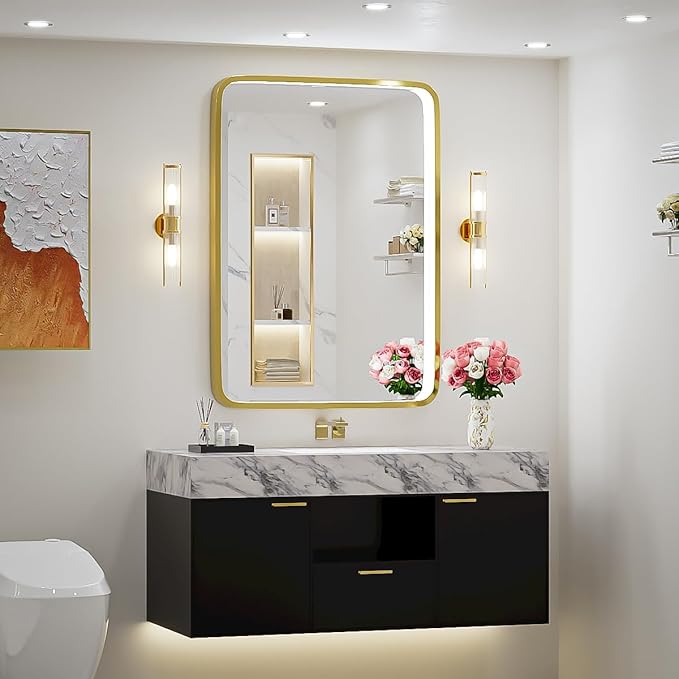 36x24 Inch LED Bathroom Mirror - Image 2