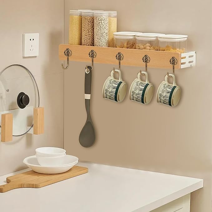 10 PCS Vintage Decorative Wall Hooks, Bohemian Decorative Coat Hook - Image 4