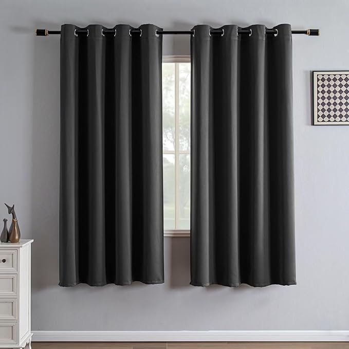 IGEMAEVE Blackout Curtains 72 Inch Length 2 Panels Set, Grommet Energy Saving by IGEMAEVE