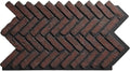 EverStone Herringbone Faux Brick Panel, 46 1/2"W x 25 1/4"H x 1"D, Cinder Color by EkenaMillwork