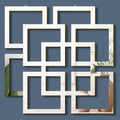 Weysat Wall Mount Home Mirror, 2 Pieces Silver Square Decorative Mirror by Weysat