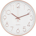 Wall Clock 10 Inch Non-Ticking Silent Modern Simple Style Round Decor Clock by BAKBRAND