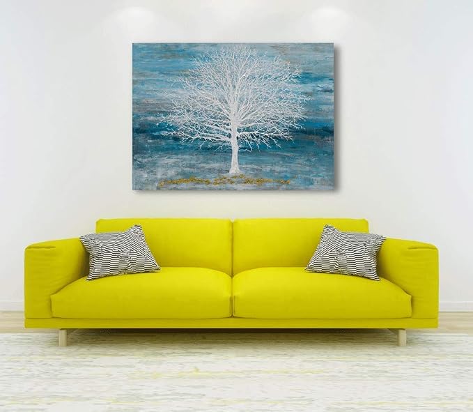 Yihui Arts Canvas Art Wall Decor, Modern Nature Teal Artwork Prints, Large Size - Image 8