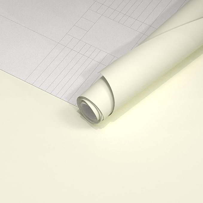 Yancorp 24"x394"/32.8' Matte Beige Contact Papaer Peel and Stick Wallpaper - Image 6