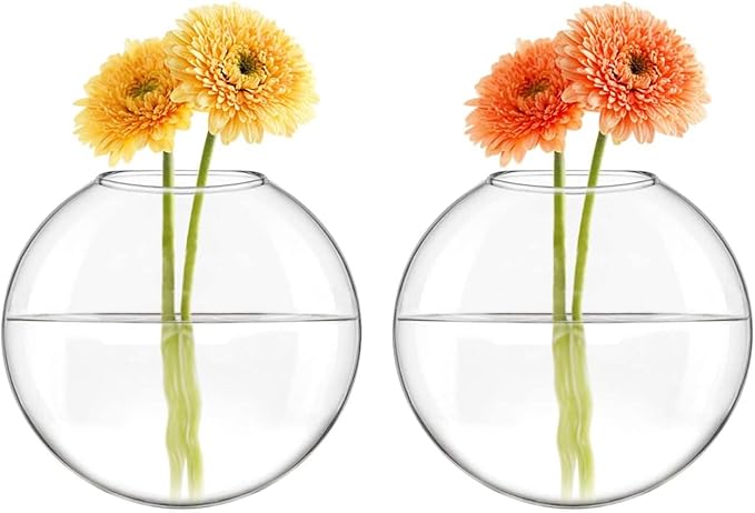 Mkono Wall Hanging Planter Propagation Station Glass Flower Vase - Image 4