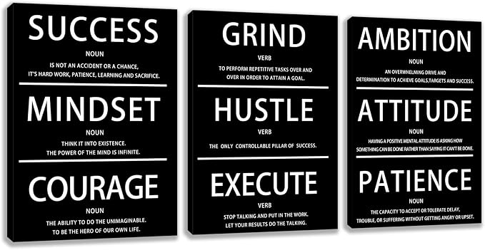 Motivational Wall Decor Paintings Inspirational Office Wall Decor Posters by Kuiluuye