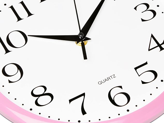 Bernhard Products Light Pink Wall Clock Silent Non Ticking - Image 2