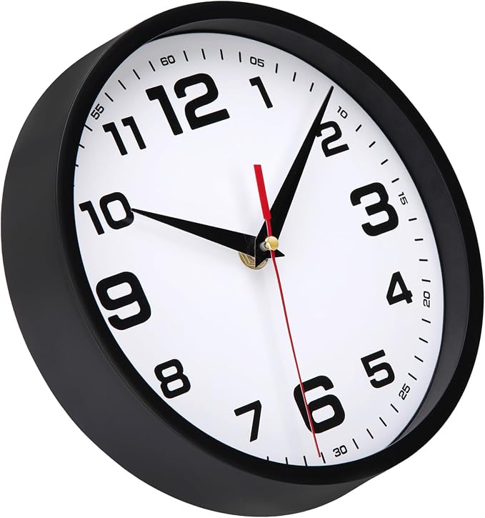 14 Inch Wall Clock Silent Non-Ticking Modern Clocks Battery Operated Large - Image 4