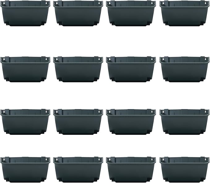 Vertical Wall Planter with 16 Pots, Hanging Garden Plant Flowerpot Holder by Eapmic