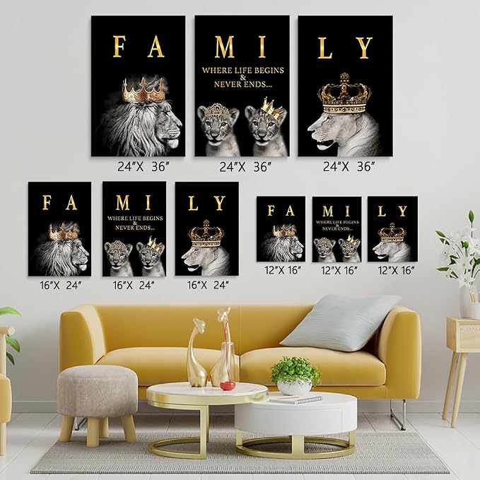 GUBIYU Family Where Life Begins Love Never Ends Word Sign Wall Decor, Letters - Image 6