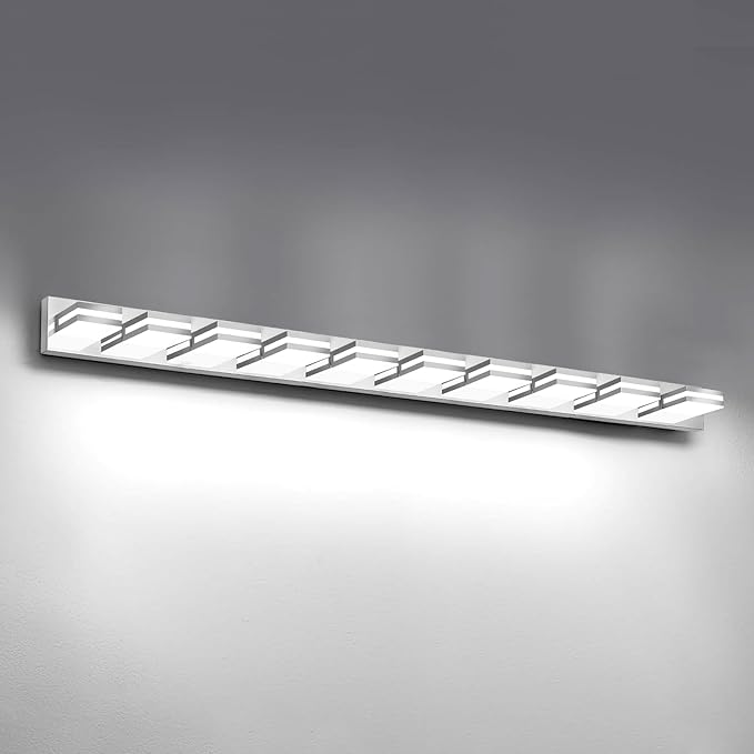 IZORRO LED Modern Bathroom Lights Fixtures, Chrome Acrylic Wall Lighting by IZORRO