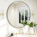 BEAUTYPEAK 20 Inch Round Mirror, Metal Frame Circle Mirror, Wall Mounted by BEAUTYPEAK