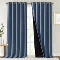 NICETOWN 100% Blackout Curtains 108 inches Long, Pair of Energy Smart & Noise by NICETOWN