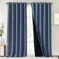 NICETOWN 100% Blackout Curtains 95 inches Long, Pair of Energy Smart & Noise by NICETOWN