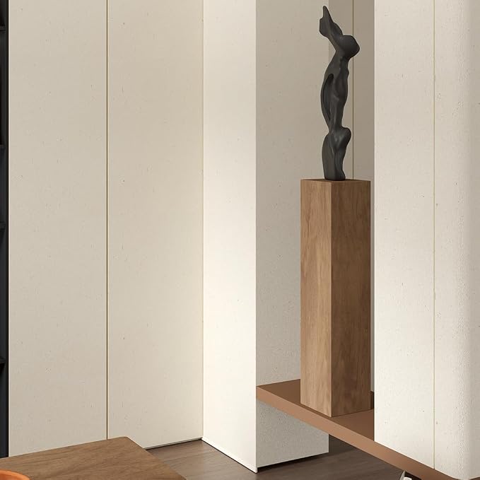 Natural White Wallpaper Grasscloth Textured Peel and Stick Wall - Image 4
