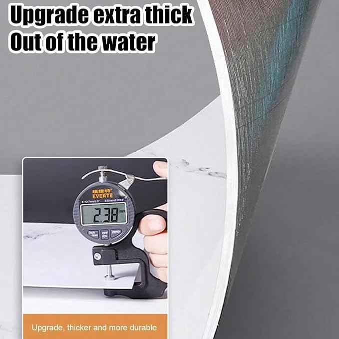 Chejiaye 10pcs Marble Peel and Stick Backsplash Waterproof Washroom Wall Panels - Image 5