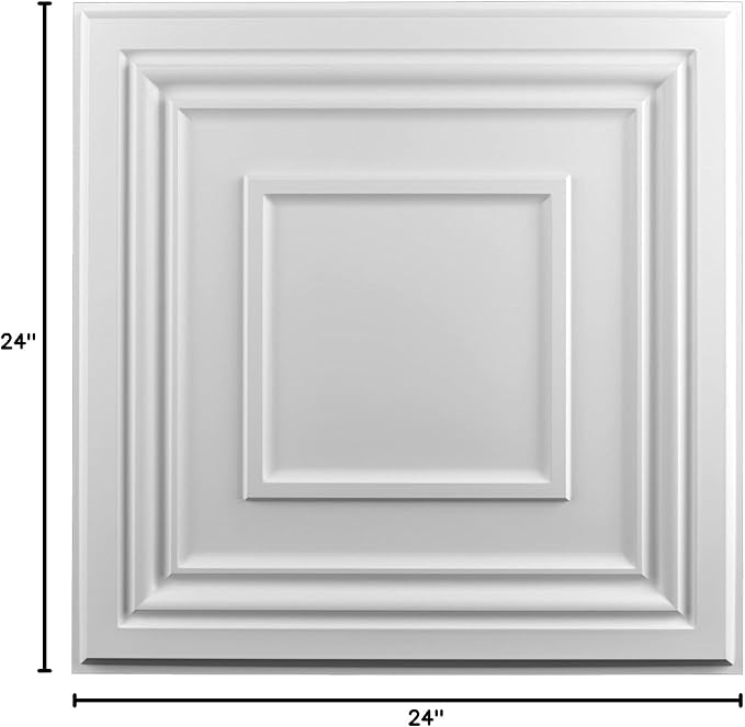 Art3d 48 Pack PVC Ceiling Tiles 24x24 Inches Waterproof Drop Ceiling Tiles/Wall - Image 8