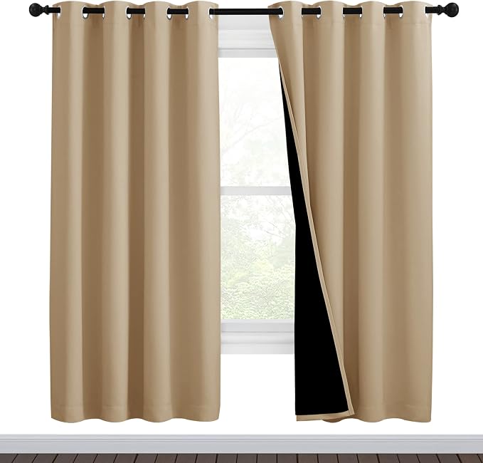 NICETOWN Living Room Completely Shaded Draperies, Privacy Protection & Noise by NICETOWN