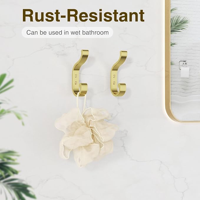 bussdis Large Wall Hooks for Hanging Coats: Heavy Duty Wall-Mount Hanger - Image 6