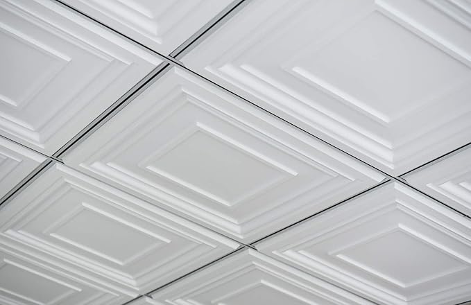 Art3d 48 Pack PVC Ceiling Tiles 24x24 Inches Waterproof Drop Ceiling Tiles/Wall - Image 3