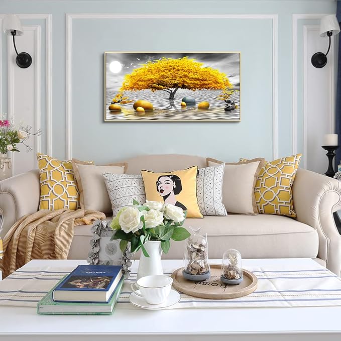 Framed Canvas Wall Art For Living Room Large size Boho Wall Decor For Bedroom - Image 2