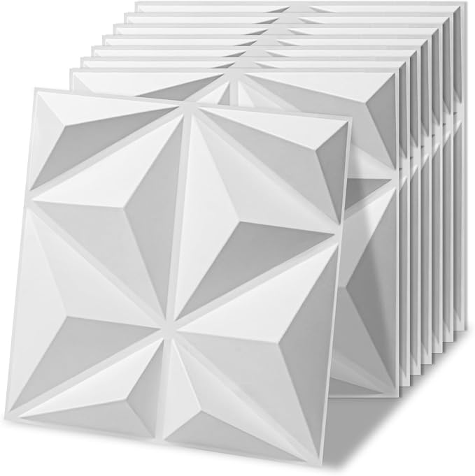 Art3d 100 Pack Decorative 3D Wall Panels, 97 Sq.Feet PVC Interior Wall Décor by Art3d