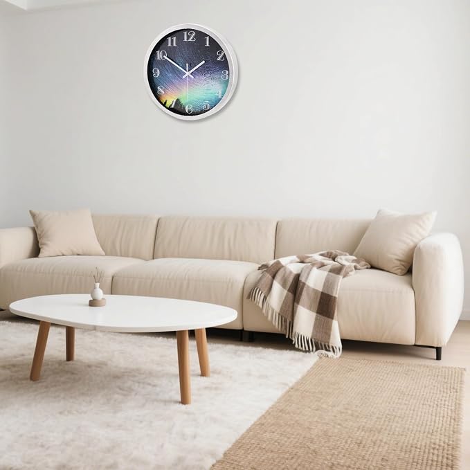Wall Clock Modern 12 Inch Battery Operated Wall Clocks - Image 7