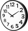 Keepcross 20 Inch Large Wall Clock Battery Operated Silent Non-Ticking by Keepcross