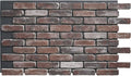EverStone Aged Brick Faux Brick Panel, 46 7/8"W x 27"H x 1 1/4"D, Moon Rock by EkenaMillwork